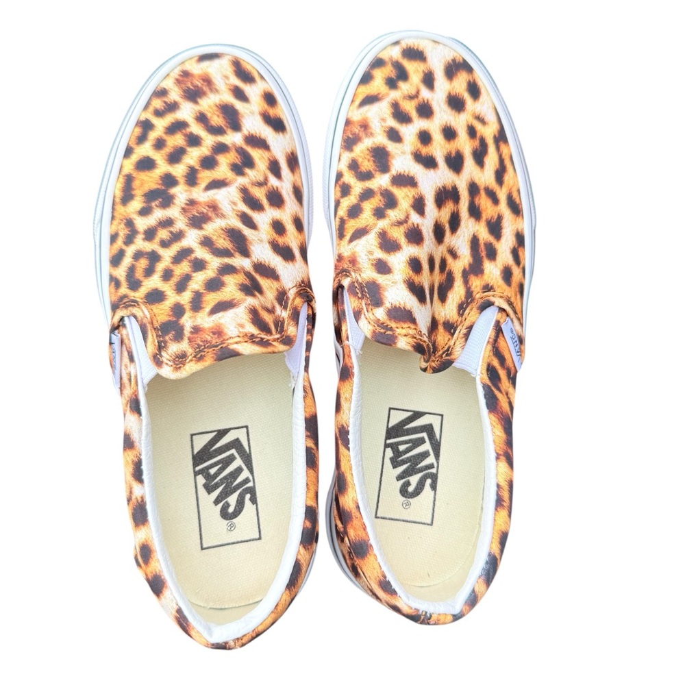 Vans Leopard Print Slip-On Shoes | Men’s 5 / Women’s 6.5